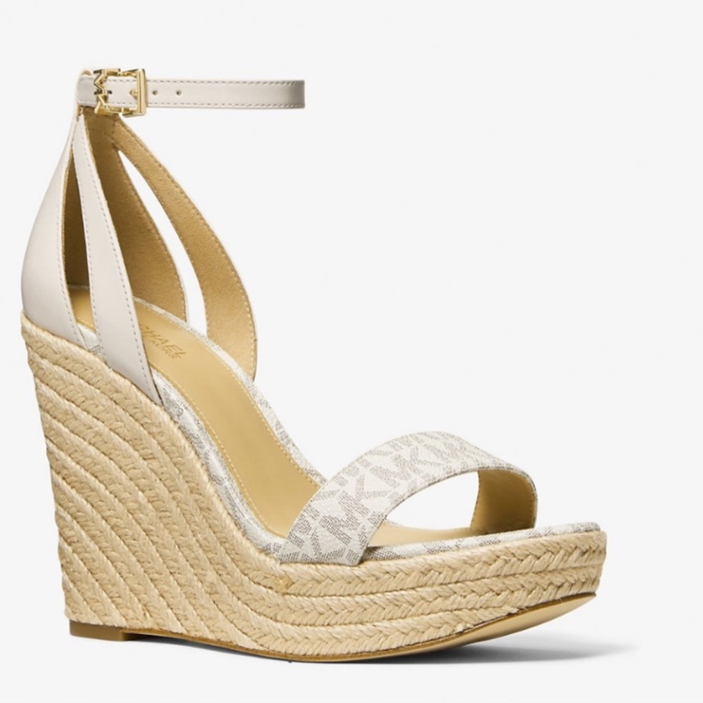 Michael Kors Cream Espadrille High Heel Elegance